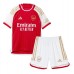 Camisa de Futebol Arsenal Fabio Vieira #21 Equipamento Principal Infantil 2023-24 Manga Curta (+ Calças curtas)